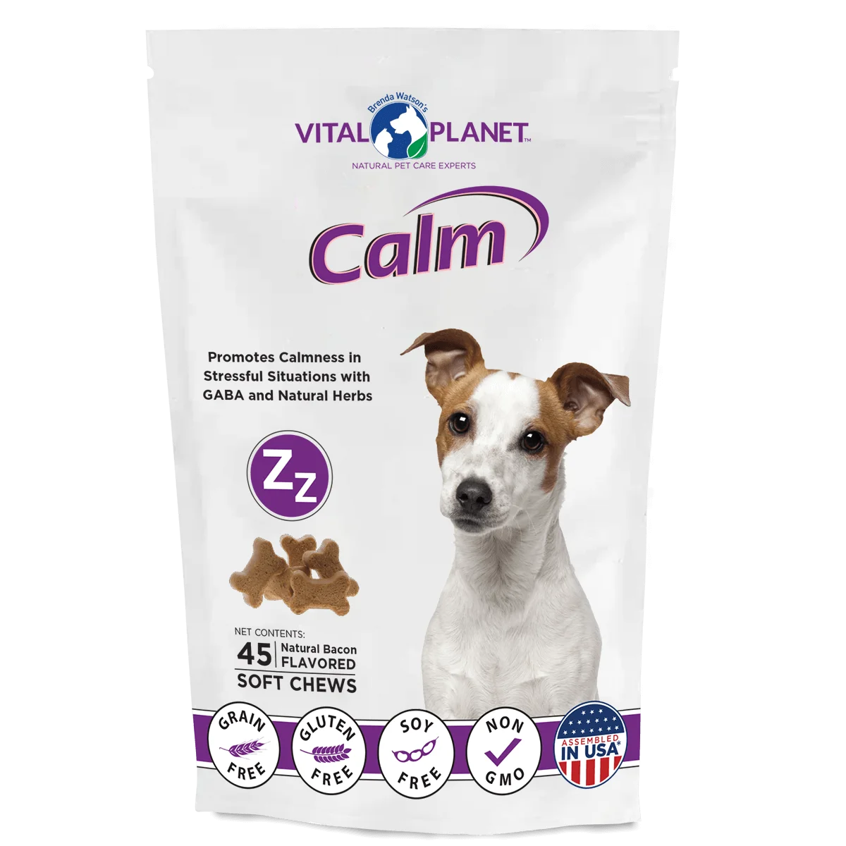 Vital Planet Calming Dog Soft Chews Chicken 45ct