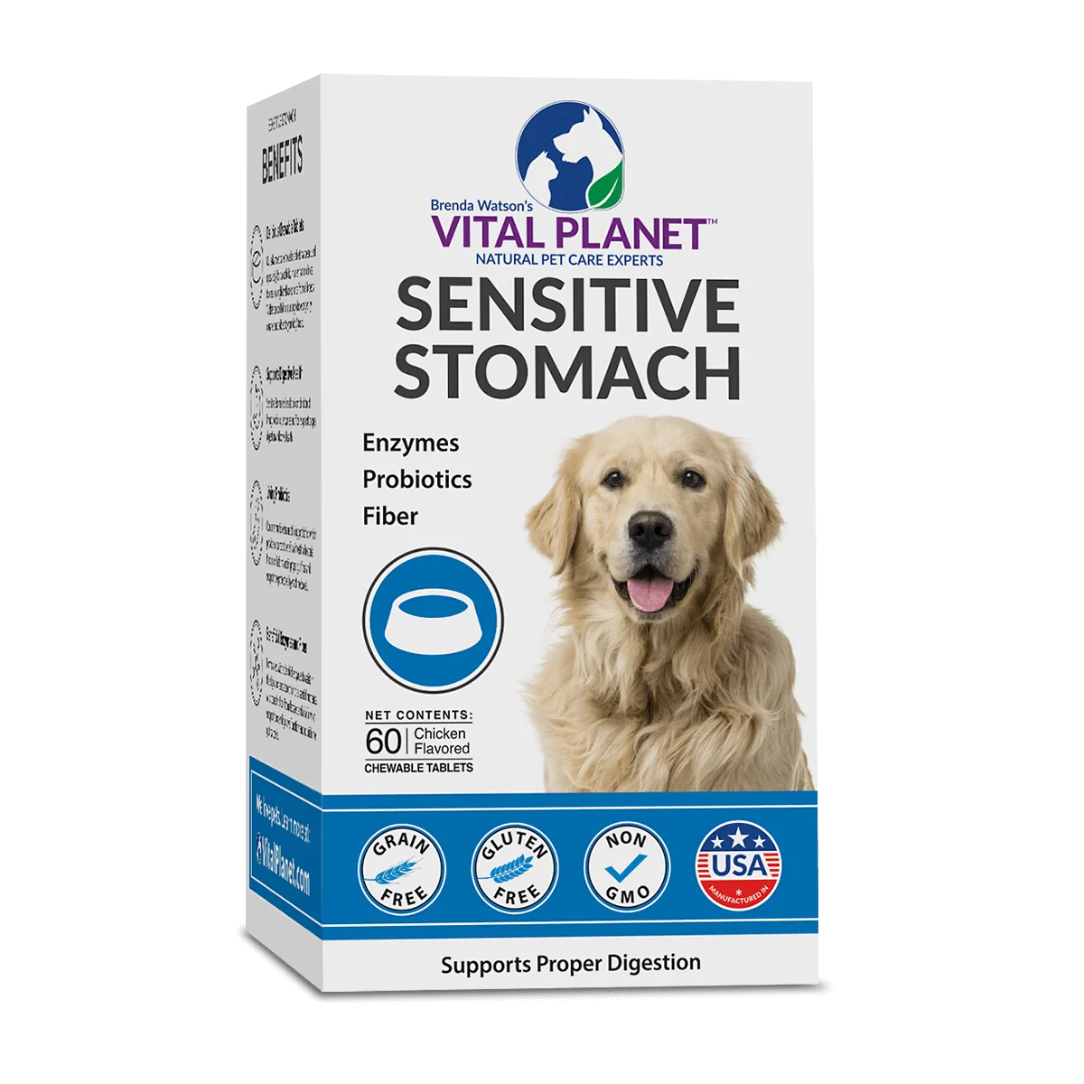 Vital Planet Sensitive Stomach Chewable Tablets 60CT