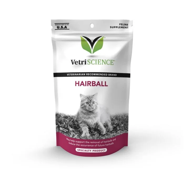 Vetriscience Cat Supplement Hairball Chews 60 Count