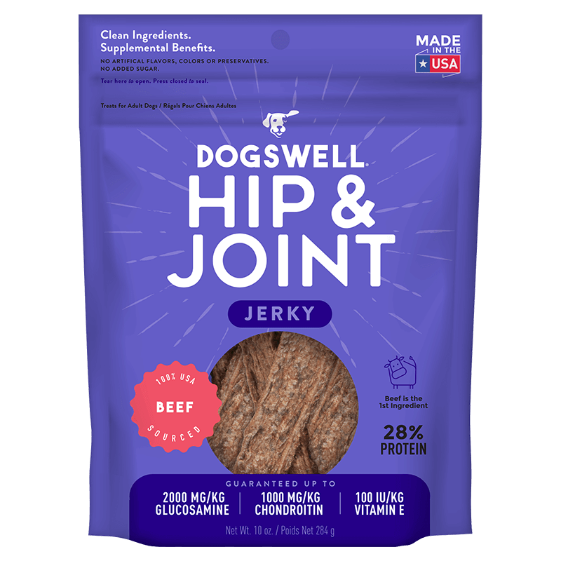 Dogswell Hip & Joint Grain Free Beef Jerky Dog Treats 12oz