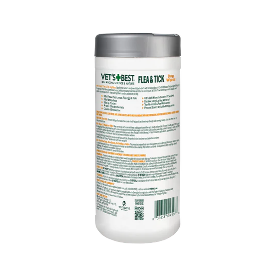 Vets Best Flea + Tick Wipes 50CT