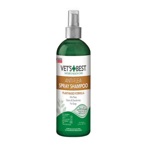 Vets Best Anti-Flea Easy Spray Shampoo 16oz