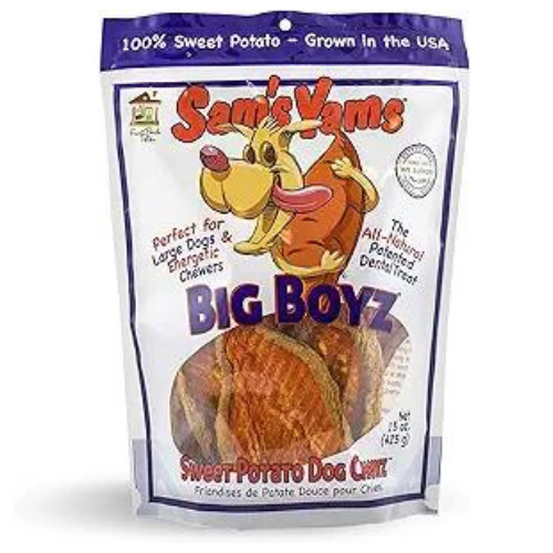 Sam's Yams Dog TChew Big Boyz Sweet Potato 15oz