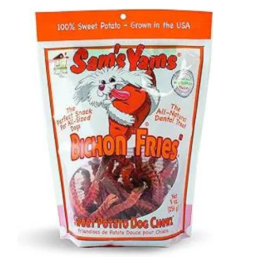 Sam's Yams Dog Treats Bichon Fries Sweet Potato 9oz