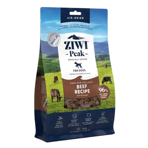 Ziwi Peak Gently Air Dried New Zealand Beef Dog Treats 16oz