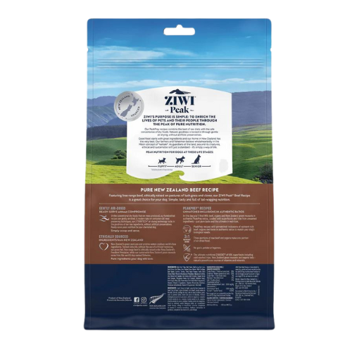 Ziwi Peak Dog Gently Air Dried New Zealand Beef 16oz