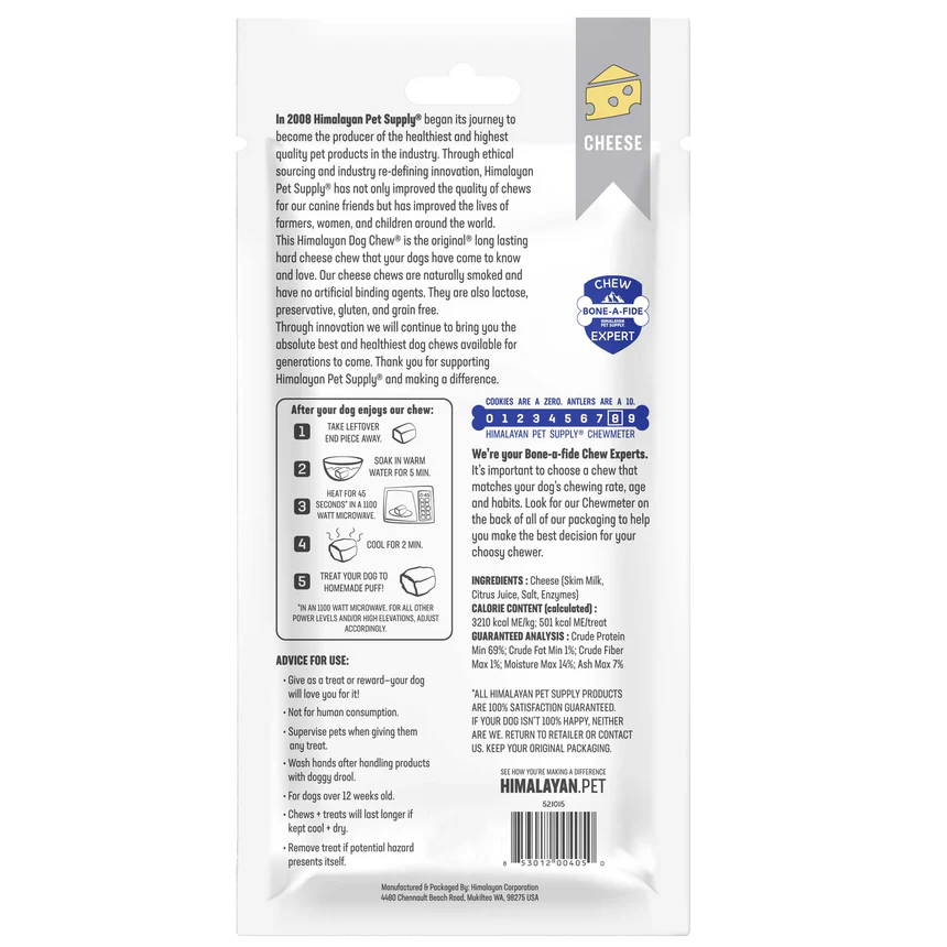 Himalayan Dog Chew XL Cheese 5.3oz