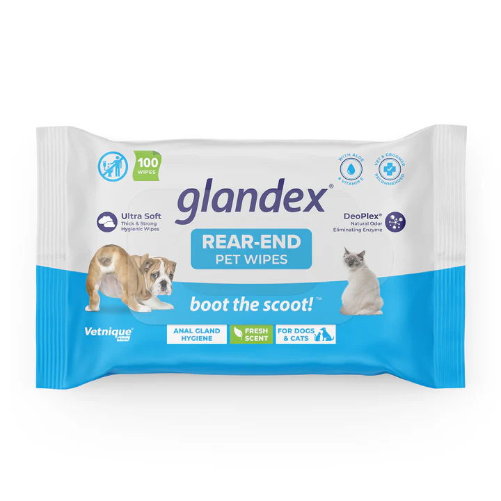 Glandex Anal Gland & Hygienic Pet Wipes 100 Count