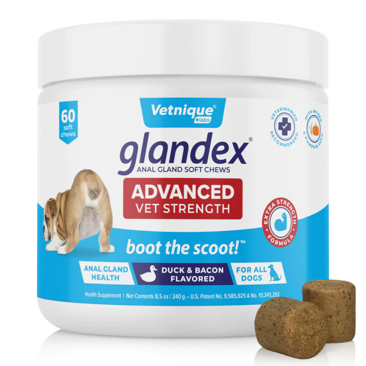 Vetnique Glandex Dog Advanced Anal Gland Chew 60ct