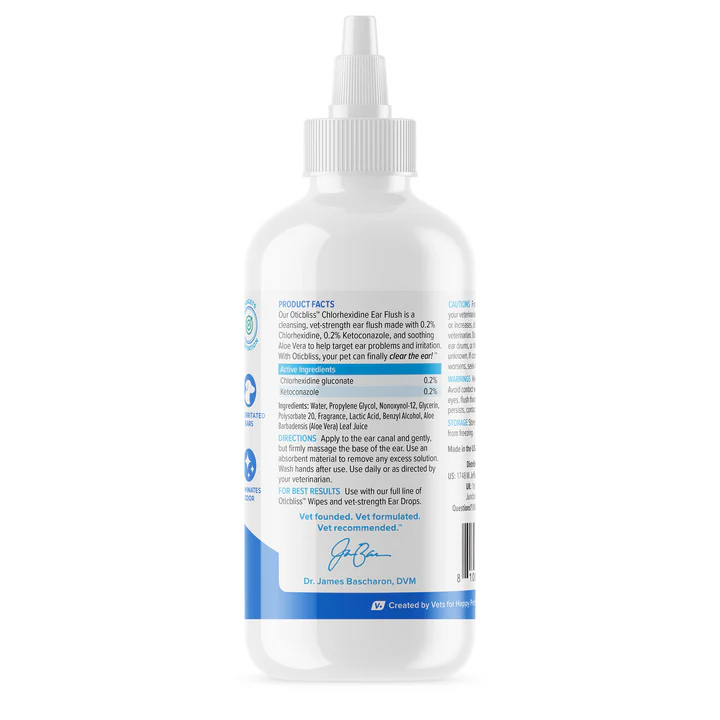 Vetnique OticBliss Anti-Bacterial Ear Wash 12oz