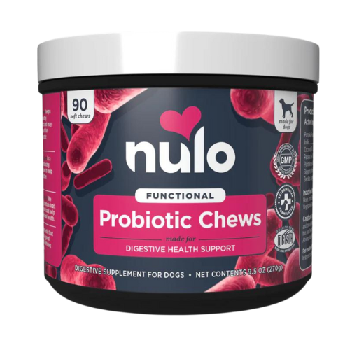 Nulo Dog Probiotic Chews For Digestive Health Support 9.5oz