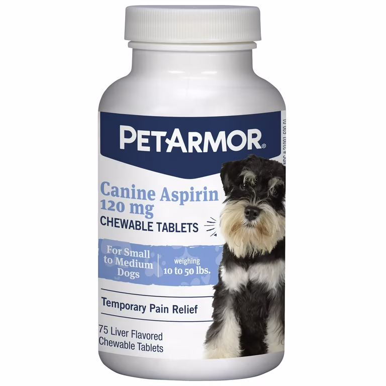 PetArmor Small Medium Dog Asprin 120mg 75ct