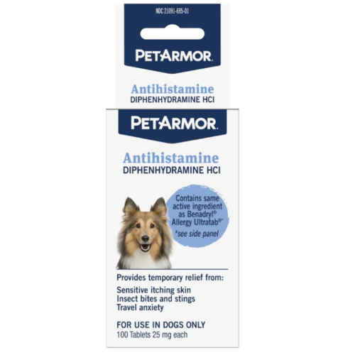 PetArmor Dog Antihistamine Allergy Relief 100ct