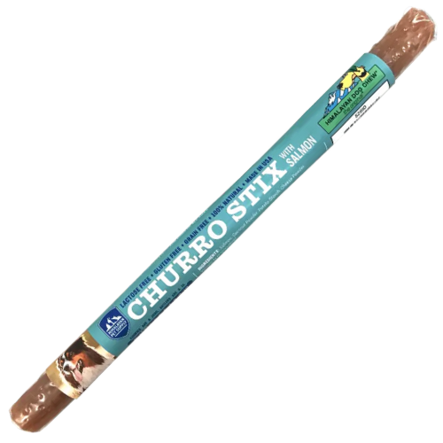 Himalayan Dog Chews Churro Salmon Treat 10"