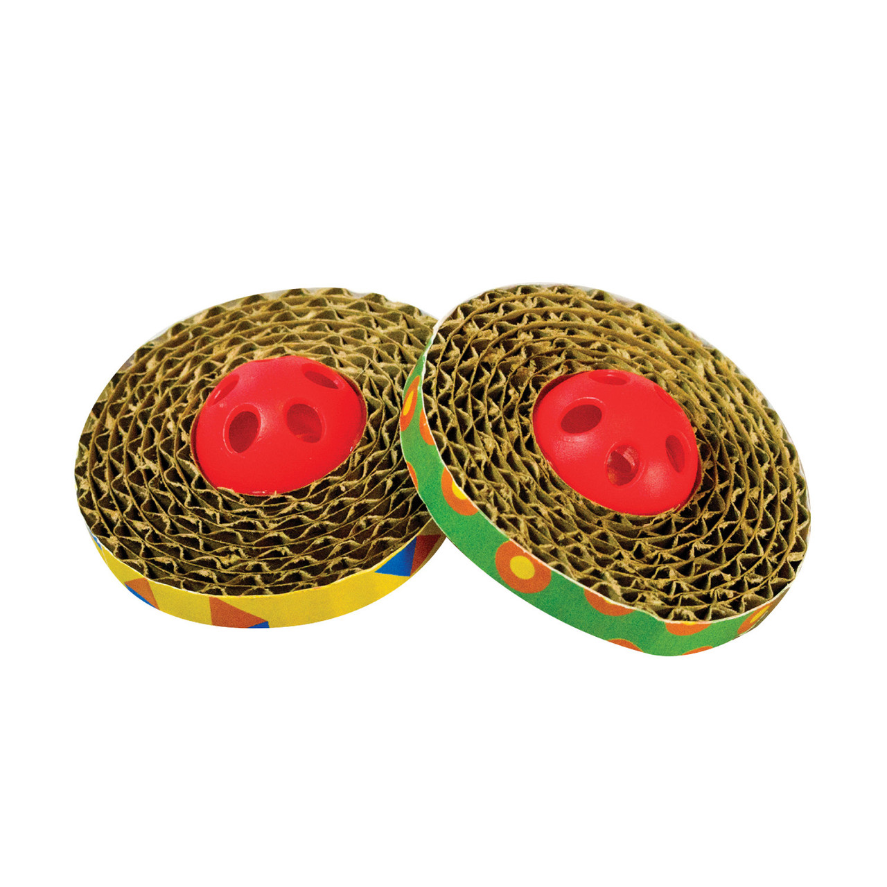 Petstages Cat Toy Spin & Scratch 2 Pack