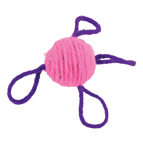 Turbo Wool Ball Cat Toy 4.75'' Assorted