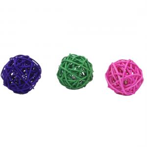 Turbo Wicker Ball Cat Toy 1.75'' Assorted
