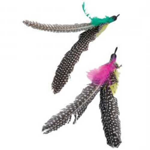 Turbo Telescope Feather Cat Toy 2 Pack