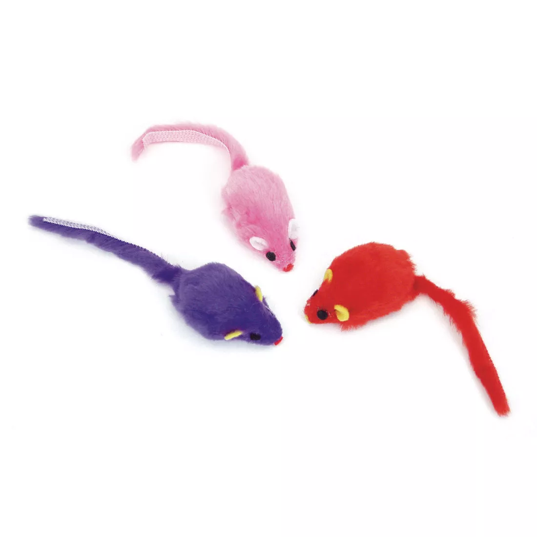 Turbo Fur Mice Cat Toy 3 Pack Assorted