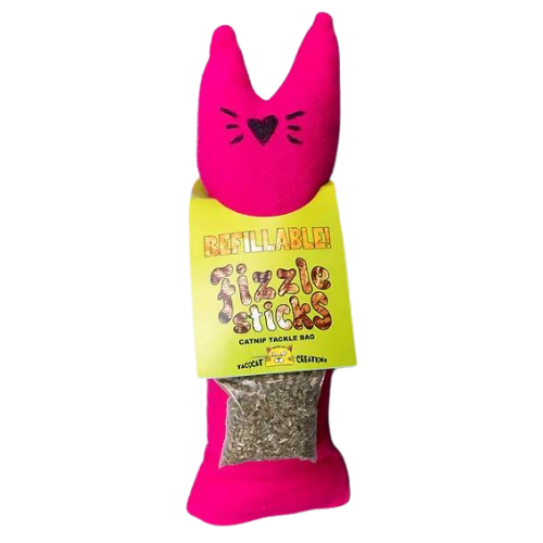 TacoCat Creations Cat Toy Fizzle Sticks Refillable Tackle Bag