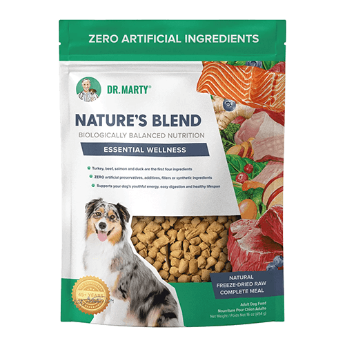 Dr Marty Dog Food Freeze Dried Raw Natures Blend Essential Wellness 80oz