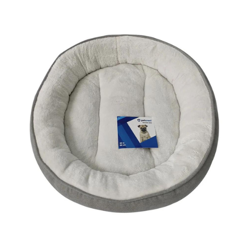 Petcrest Dog Bed Donut Grey 25"