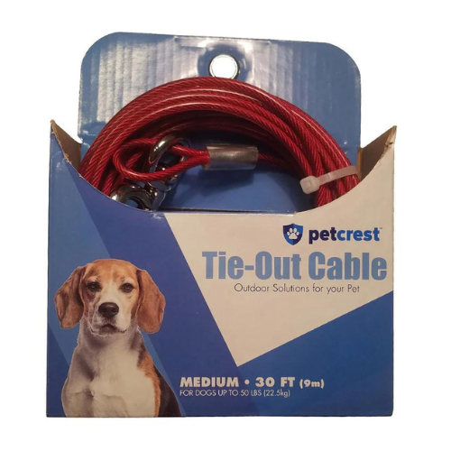 Petcrest Dog Tie Out Cable Medium 20'