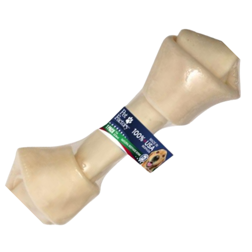 Pet Factory USA Dog Beefhide Bone 8-10''