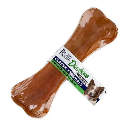 Pet Factory Dog Chews Pressed Pork Bone 6''