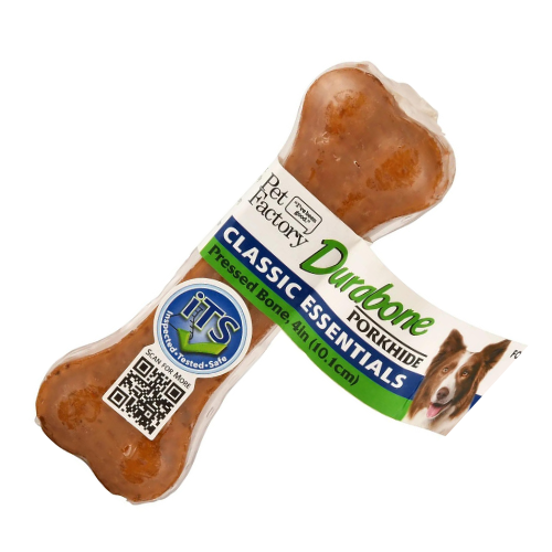 Pet Factory Dog Chews Pressed Pork Bone 4''