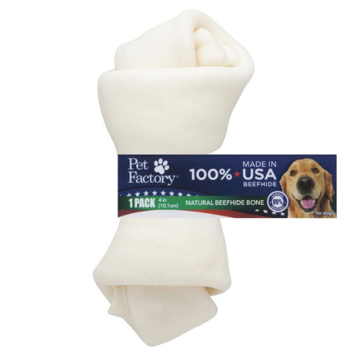 Pet Factory Dog Chew American Beefhide Bone 4-5''