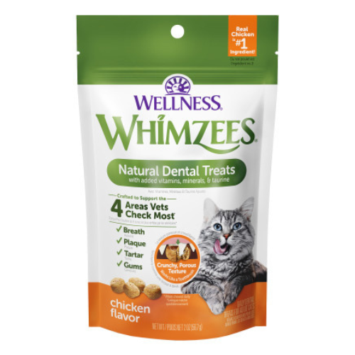 Whimzees Cat Treats Dental Chicken 2oz