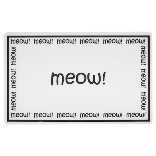 Petrageous Flat Plastic Placemat Meow