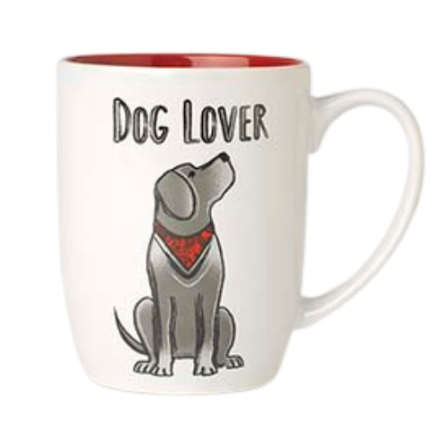 Petrageous Dog Lover Mug White and Red 24oz