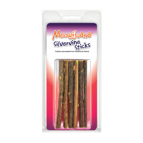 Meowijuana Silvervine Catnip Sticks 6pk