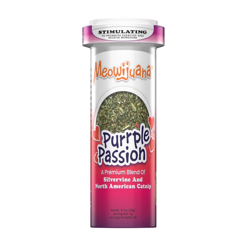 Meowijuana Purrple Passion Silvervine & Catnip Blend .9oz