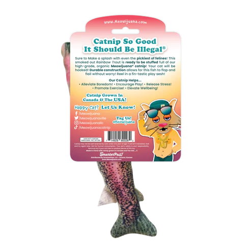 Meowijuana Get Smoked Fish Refillable Catnip Toy