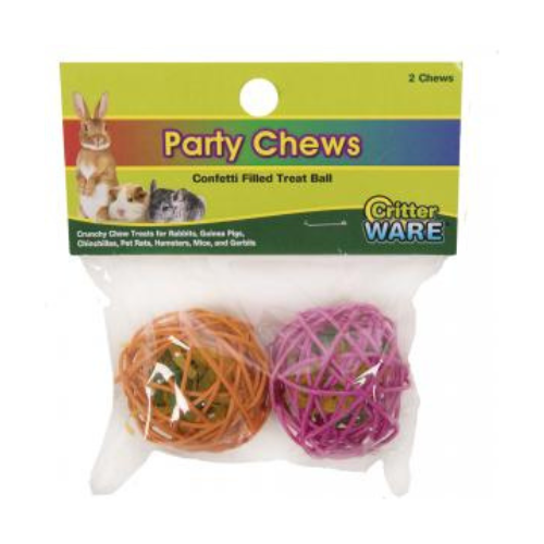 Ware Small Animal Critter Party Chew Balls 2 Pack