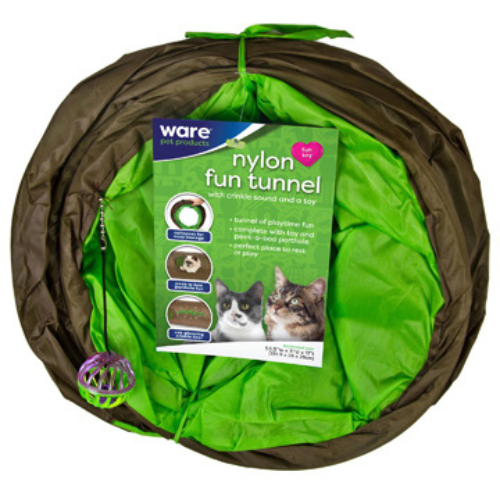 Ware Nylon Cat Toy Fun Tunnel 53''