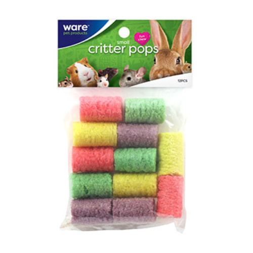 Ware Critter Pops Fun Chew Treats Small 12 Pack