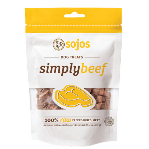 Sojos Simply Beef Freeze-Dried Dog Treats 4oz