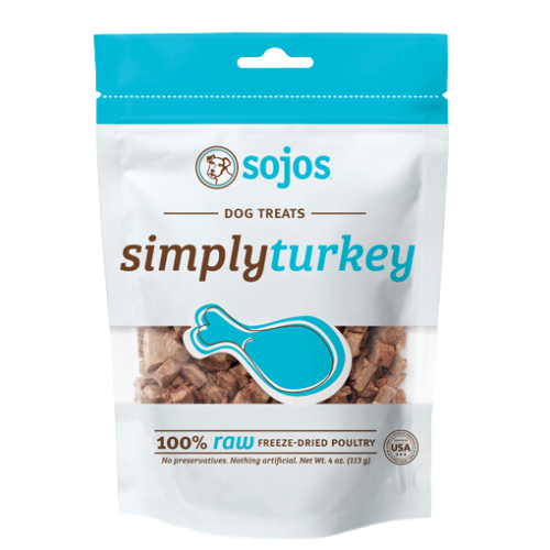 Sojos Simply Turkey Freeze-Dried Dog Treats 4oz