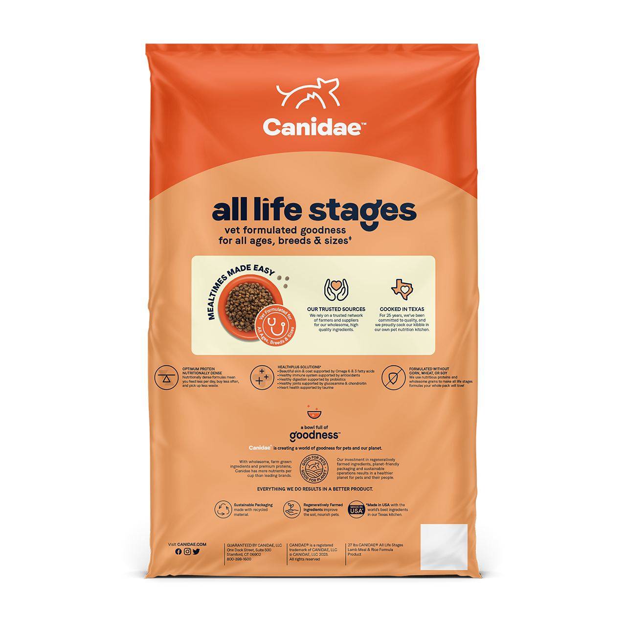 Canidae Dog All Life Stages Lamb & Anceint Grain 5#