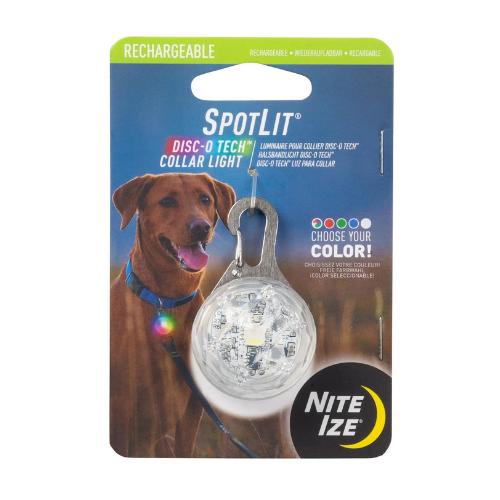 Nite Ize Spotlit Rechargeable Collar Jewel Light Disco XLarge
