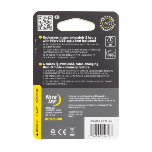 Nite Ize Spotlit Rechargeable Collar Jewel Light Disco XLarge