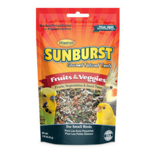 Higgins Sunburst Fruits & Veggies Bird Treats 3oz