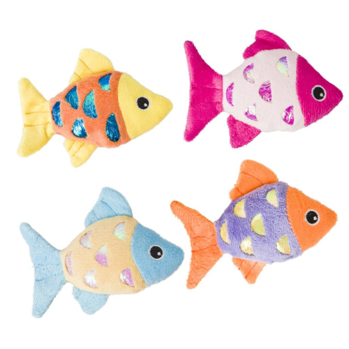 Spot Cat Toy Shimmer Glimmer Fish Catnip Assorted Colors