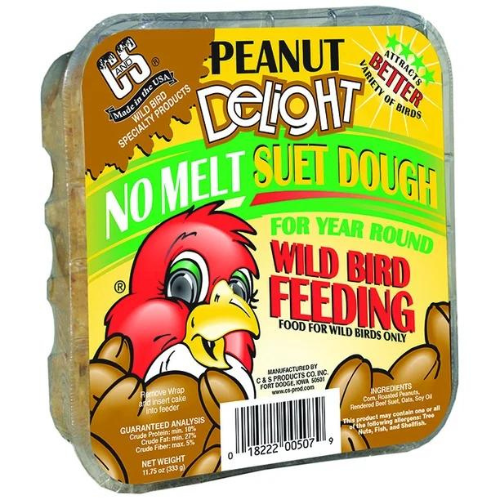 C&S No Melt Peanut Butter Delight Suet Dough 11.75oz