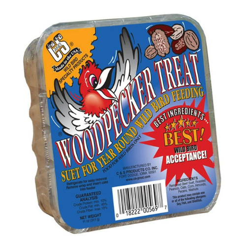 C&S Woodpecker Treat Suet Cake 11oz