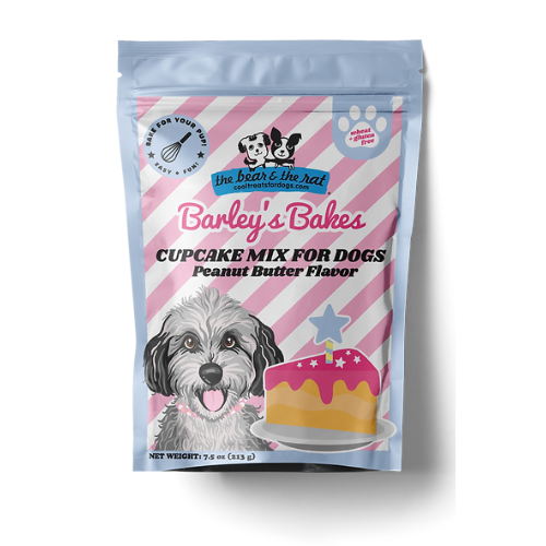 The Bear & the Rat Cupcake Mix for Dogs Peanut Butter Flavor